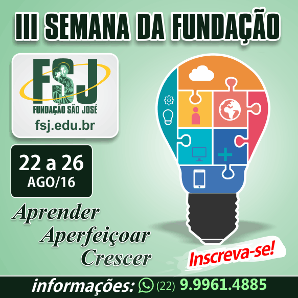 III Semana da Fundação – PROGRAMAÇÃO